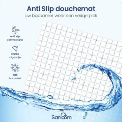 Merkloos Douchemat - Antislip Mat - Antislipmat Douche - Badmat - Schimmelbestendig - Met Zuignappen - Wasbaar - Wit 18 Merkloos Douchemat - Antislip Mat - Antislipmat Douche - Badmat - Schimmelbestendig - Met Zuignappen - Wasbaar - Wit -Thuis Badkamer 1200x1200 1427