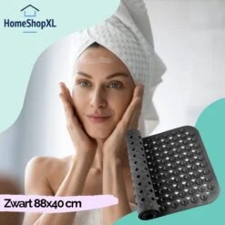 The Original - Douchemat Antislip - Zwart - 88x40cm - Antislipmat Badmat Voor Bad & Douche - Anti Slip Mat Met Zuignappen 15 The Original - Douchemat Antislip - Zwart - 88x40cm - Antislipmat Badmat Voor Bad & Douche - Anti Slip Mat Met Zuignappen -Thuis Badkamer 1200x1200 1433