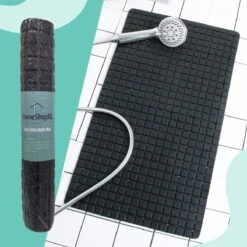 The Original - Douchemat Antislip - Zwart - 70x40cm - Antislipmat Badmat Voor Bad & Douche - Anti Slip Mat Met Zuignappen -Thuis Badkamer 1200x1200 1470