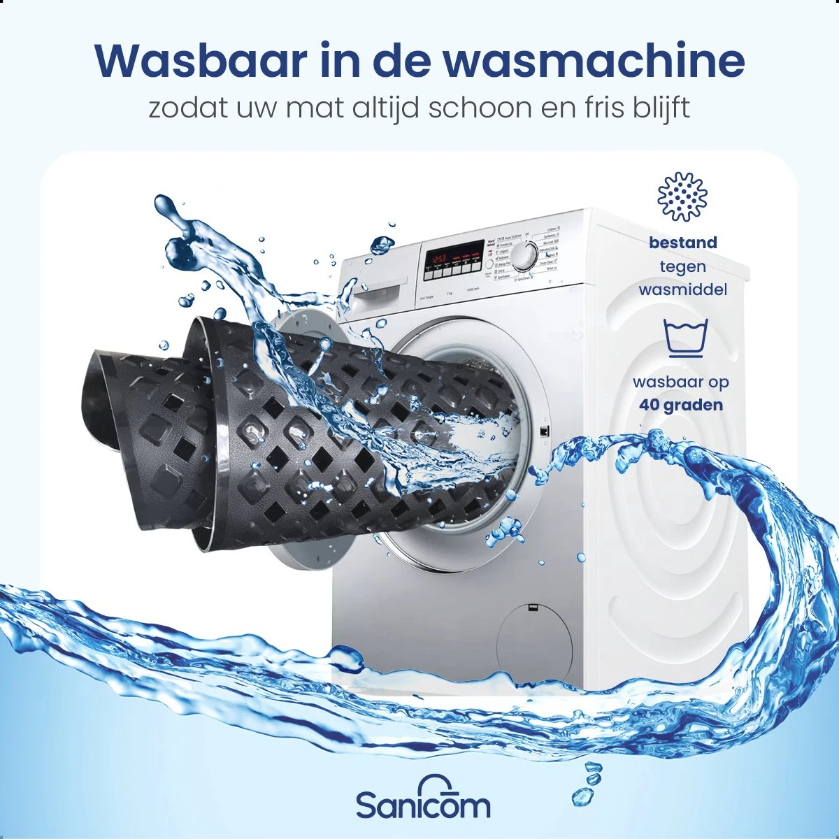 Merkloos Badmat Antislip - Douchemat - Antislipmat Bad - Antislipmat Douche - Schimmelbestendig - Met Zuignappen - Wasbaar - Zwart 9 Merkloos Badmat Antislip - Douchemat - Antislipmat Bad - Antislipmat Douche - Schimmelbestendig - Met Zuignappen - Wasbaar - Zwart - Afbeelding 7