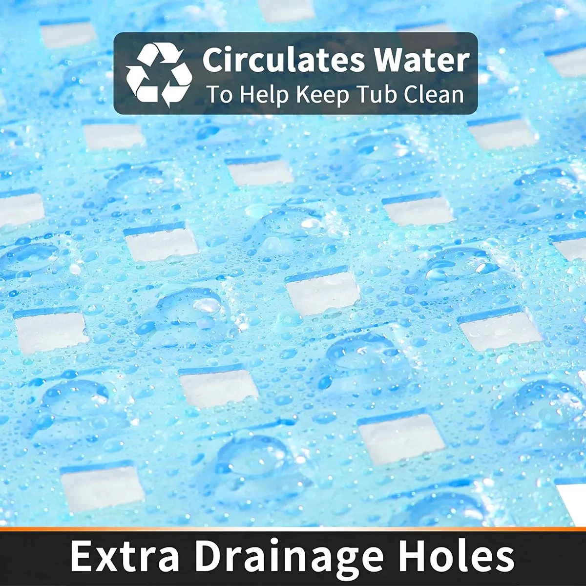 Douchemat Antislip - Badmat - 88x40cm - Antislipmat Voor Douche - Rubber - Blauwbad Mat 9 Douchemat Antislip - Badmat - 88x40cm - Antislipmat Voor Douche - Rubber - Blauwbad Mat - Afbeelding 7