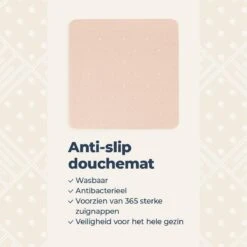 Douchemat Antislip Zalmkleur - 53 X 53 Cm - Antislipmat Douche - Badmat -Thuis Badkamer 1200x1200 1515