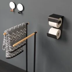 Sealskin Brix - Toiletrolhouder Dubbel - Zwart -Thuis Badkamer 1200x1200 1588