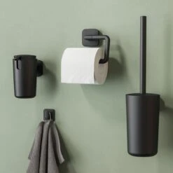 Tiger Carv - Toiletrolhouder Zonder Klep - Zwart -Thuis Badkamer 1200x1200 1599