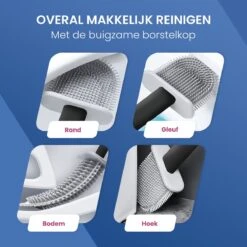 Roegaarden WC Borstel Met Houder – Toiletborstel – Siliconen – Vrijstaand En Hangend – Zwart 15 Roegaarden WC Borstel Met Houder – Toiletborstel – Siliconen – Vrijstaand En Hangend – Zwart -Thuis Badkamer 1200x1200 1751