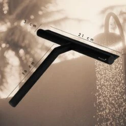 Fienosa Douchewisser Anti Kras Siliconen - Zachte Glashaak - Zwart -Thuis Badkamer 1200x1200 176