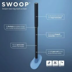 Tiger Tess - Toiletborstelhouder Vrijstaand Met Swoop® Borstel Flexibel - Zwart / Antraciet -Thuis Badkamer 1200x1200 1776