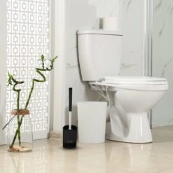 WITTS WC Borstel Met Houder - Staand Of Hangend – Mat Zwart - Incl. Absorberende Pad -Thuis Badkamer 1200x1200 1799