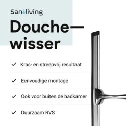 Douchewisser Met Ophanghaak En 2 Extra Strips - Raamwisser Voor Douche - Raamtrekker Chroom 22 Douchewisser Met Ophanghaak En 2 Extra Strips - Raamwisser Voor Douche - Raamtrekker Chroom -Thuis Badkamer 1200x1200 192