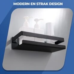 Roegaarden Doucherek Zonder Boren - Doucherekjes - Hangend - Zwart RVS - 23 CM 14 Roegaarden Doucherek Zonder Boren - Doucherekjes - Hangend - Zwart RVS - 23 CM -Thuis Badkamer 1200x1200 1928