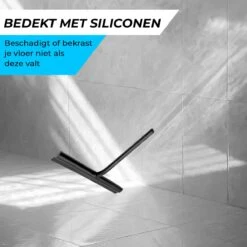 Minismus Douchewisser Zwart Met Ophanghaak - Raamwisser - Trekker Douche - Douchewissers - Raamtrekker - Douchetrekker -Thuis Badkamer 1200x1200 199