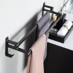 Handdoekrek Dubbele Stang Zonder Boren - Handdoekrek Badkamer - Handdoekhouder - Handdoekstang - Zelfklevend - 60CM - Gratis Handdoek -Thuis Badkamer 1200x1200 1992