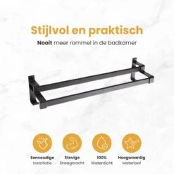 Handdoekrek Dubbele Stang Zonder Boren - Handdoekrek Badkamer - Handdoekhouder - Handdoekstang - Zelfklevend - 60CM - Gratis Handdoek -Thuis Badkamer 1200x1200 1996