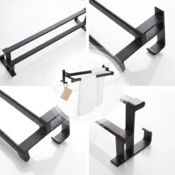 Handdoekrek Dubbele Stang Zonder Boren - Handdoekrek Badkamer - Handdoekhouder - Handdoekstang - Zelfklevend - 60CM - Gratis Handdoek -Thuis Badkamer 1200x1200 1997