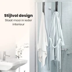 NovaQ Handoekhaakjes - Handoekhouder- Zwart - Douchewand Haak - Set Van 2 Stuks 17 NovaQ Handoekhaakjes - Handoekhouder- Zwart - Douchewand Haak - Set Van 2 Stuks -Thuis Badkamer 1200x1200 2010
