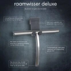 Sealskin Deluxe Raamwisser Inclusief Flexibele Glashaak - RVS Gepolijst 10 Sealskin Deluxe Raamwisser Inclusief Flexibele Glashaak - RVS Gepolijst -Thuis Badkamer 1200x1200 202