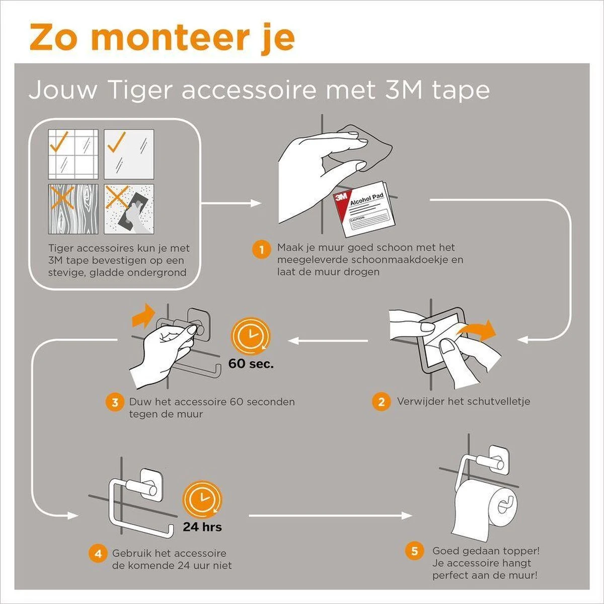 Tiger Colar - Handdoekhaak Multi - Zwart 9 Tiger Colar - Handdoekhaak Multi - Zwart - Afbeelding 7