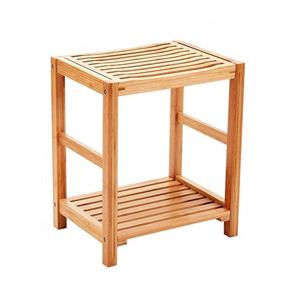 Merkloos Decopatent® Bamboe Handoekenrek - Badkamer Bankje - Houten Handdoeken Rek - Bank Voor In Badkamer - Badkamerkruk - Badkamerstoel 11 Merkloos Decopatent® Bamboe Handoekenrek - Badkamer Bankje - Houten Handdoeken Rek - Bank Voor In Badkamer - Badkamerkruk - Badkamerstoel - Afbeelding 9