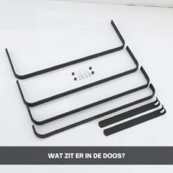 Merkloos Handdoekrek 4-armig | Handdoekrek Badkamer | Handdoekrek Zwart | Handdoekstang | Handdoekhouder | Handdoekenrek | Badkamer Accessoires Zwart | Inclusief Montage | Matte Zwart Collection 2022 -Thuis Badkamer 1200x1200 2076