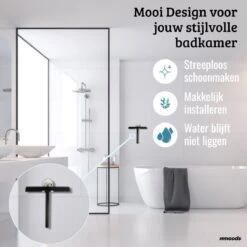 Mmoods Douchewisser Zwart - Douche Trekker Met Zuignap - Vloerwisser Badkamer - Vloertrekker RVS 11 Mmoods Douchewisser Zwart - Douche Trekker Met Zuignap - Vloerwisser Badkamer - Vloertrekker RVS -Thuis Badkamer 1200x1200 208