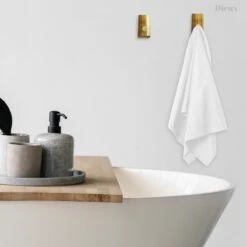 Dieux® - Luxe Handdoekhaakjes Zelfklevend - Handdoekhouder - Wandhaak - Acaciahout Haken - Zelfklevende Haakjes - Handdoeken - Handdoekrek - Badkamer - Keuken - Pasen -Thuis Badkamer 1200x1200 2107