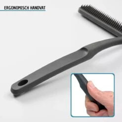 Vannons - Douchewisser Zwart - Douche Trekker Met Zelfklevende Ophanghaak - Met Borstel - Siliconen - Zwart 11 Vannons - Douchewisser Zwart - Douche Trekker Met Zelfklevende Ophanghaak - Met Borstel - Siliconen - Zwart -Thuis Badkamer 1200x1200 216