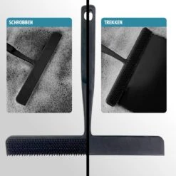 Vannons - Douchewisser Zwart - Douche Trekker Met Zelfklevende Ophanghaak - Met Borstel - Siliconen - Zwart 14 Vannons - Douchewisser Zwart - Douche Trekker Met Zelfklevende Ophanghaak - Met Borstel - Siliconen - Zwart -Thuis Badkamer 1200x1200 219