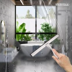 Douchewisser Rvs - Luxe Trekker Douche - Raamwisser Met Ophanghaak - Douchetrekker - Niet Boren - Chroom -Thuis Badkamer 1200x1200 230