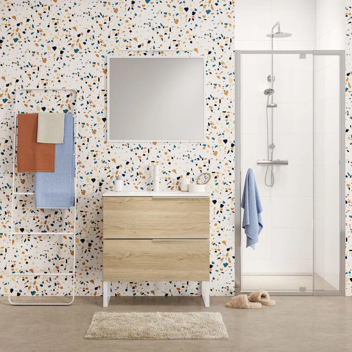 Sealskin Grace - Tandenborstelbeker Vrijstaand - Wit 7 Sealskin Grace - Tandenborstelbeker Vrijstaand - Wit - Afbeelding 5