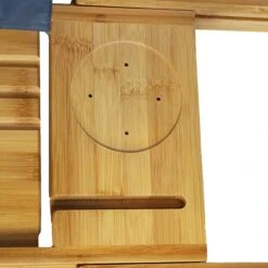 IVOL Badplank Bamboe - Badplank Hout Met Badrek Houders - Uitschuifbaar - 75 Tot 110 Cm -Thuis Badkamer 1200x1200 333