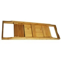 IVOL Badplank Bamboe - Badplank Hout Met Badrek Houders - Uitschuifbaar - 75 Tot 110 Cm -Thuis Badkamer 1200x1200 335