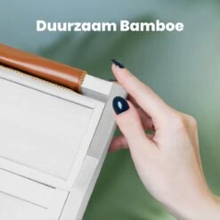 RelaxTub® Badplank - Badplank Voor In Bad - Badrek - Verstelbaar - Anti Slip - Badplank Wit - Badplank Hout - Badrekje Inclusief Boekenhouder, Tablethouder & Spiegel -Thuis Badkamer 1200x1200 358