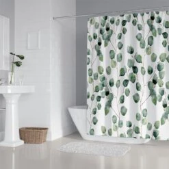 Douchegordijn - Badkamer Accessoires - Eucalyptus - 180x200 Cm 12 Douchegordijn - Badkamer Accessoires - Eucalyptus - 180x200 Cm -Thuis Badkamer 1200x1200 554