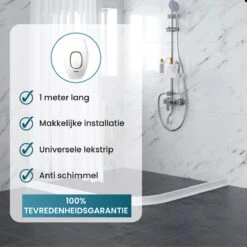 Waterkering Douche - Dorpel - Water Stopper - Dorpelstrip - Water Barrière Strip - Douche Dorpel - Anti Overstromend Water - 1 Meter -Thuis Badkamer 1200x1200 580