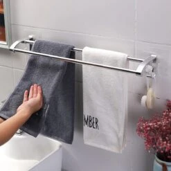 Merkloos Decopatent® Dubbele Handdoekrek - Handdoekhouder 2 Haken - Badkamer - Keuken - Zonder Boren - Handdoekenstang - Handdoekenrek 16 Merkloos Decopatent® Dubbele Handdoekrek - Handdoekhouder 2 Haken - Badkamer - Keuken - Zonder Boren - Handdoekenstang - Handdoekenrek -Thuis Badkamer 1200x1200 65