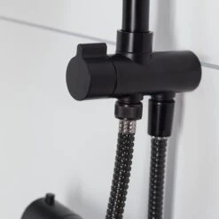 Tiger Tyne Doucheset - Regendouche Ø 22,5 Cm - Handdouche Ø 12 Cm - 3 Standen - Mat Zwart -Thuis Badkamer 1200x1200 720