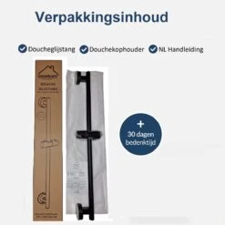 Moodcare® Glijstang - Douche Glijstang - 70 Cm - Mat Zwart - Zonder Boren -Thuis Badkamer 1200x1200 753