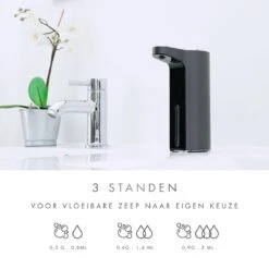 101Products Automatische Zeepdispenser - USB Oplaadbaar - Zeepdispenser Met Sensor - Zeeppompje - Zwart 16 101Products Automatische Zeepdispenser - USB Oplaadbaar - Zeepdispenser Met Sensor - Zeeppompje - Zwart -Thuis Badkamer 1200x1200 92
