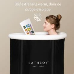 BATHBOY® Amsterdam Zitbad Opvouwbaar - Voor Volwassenen - Opblaasbaar Bad - Bath Bucket -Thuis Badkamer 1200x1200 931