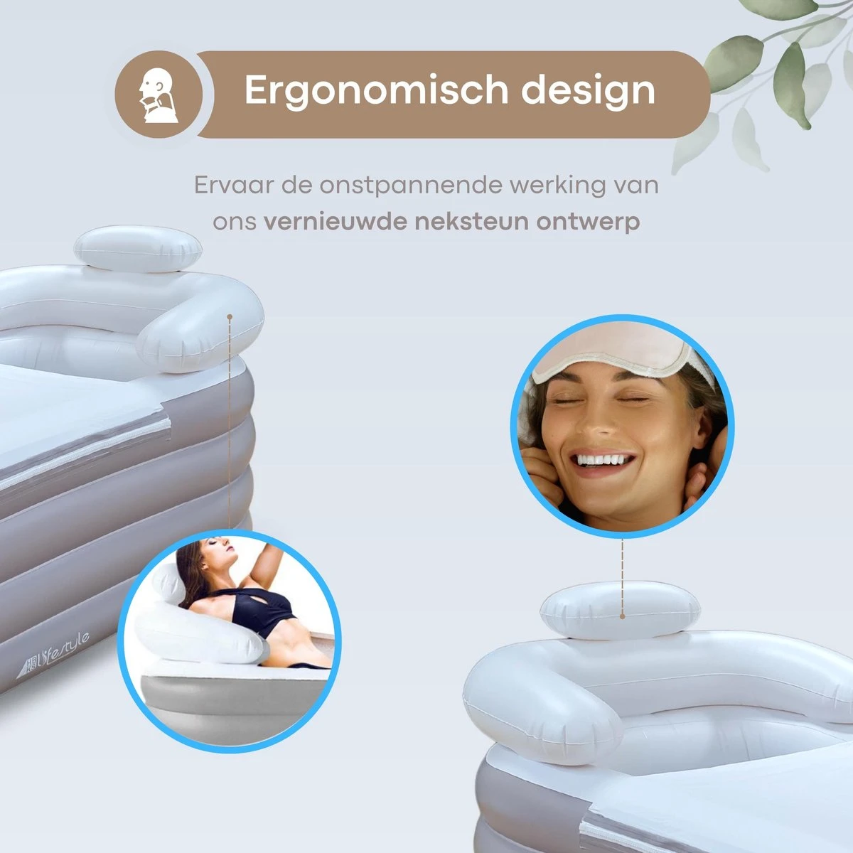 HBKS Lifestyle Bad – Opblaasbaar Ligbad – Bath Bucket – Zitbad Voor Volwassenen - Ijsbad Wim Hof Methode - Badkuip – Ice Bath – Rosegold 5 HBKS Lifestyle Bad – Opblaasbaar Ligbad – Bath Bucket – Zitbad Voor Volwassenen - Ijsbad Wim Hof Methode - Badkuip – Ice Bath – Rosegold - Afbeelding 3