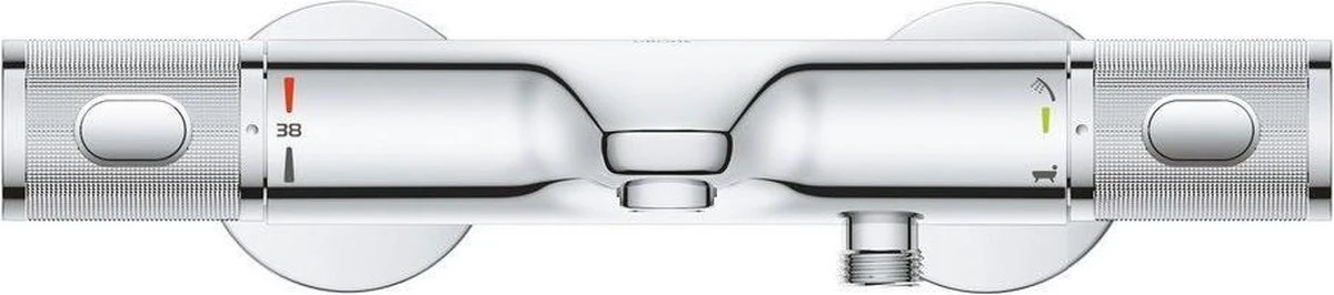 GROHE Grohtherm 1000 Performance Thermostatische Badkraan - 15cm - Met Koppelingen - Chroom - 34779000 6 GROHE Grohtherm 1000 Performance Thermostatische Badkraan - 15cm - Met Koppelingen - Chroom - 34779000 - Afbeelding 4