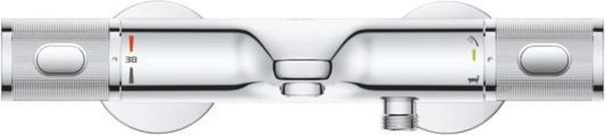 GROHE Grohtherm 1000 Performance Thermostatische Badkraan - 15cm - Met Koppelingen - Chroom - 34779000 16 GROHE Grohtherm 1000 Performance Thermostatische Badkraan - 15cm - Met Koppelingen - Chroom - 34779000 - Afbeelding 14