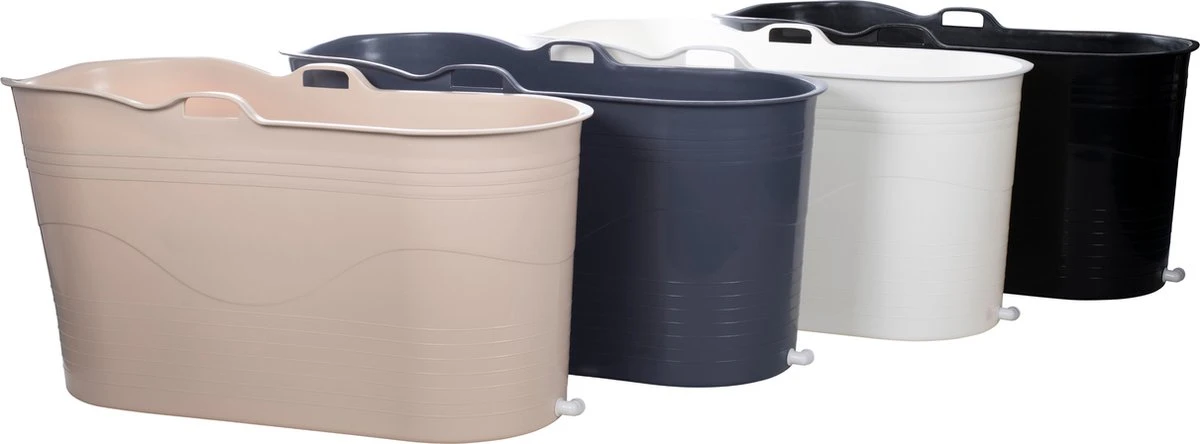 HelloBath® - Bath Bucket - XL - 125 Cm - Brazilian Sand - Zitbad - Ligbad (Verzending In Doos) - Incl. Badplank En Kraantje 6 HelloBath® - Bath Bucket - XL - 125 Cm - Brazilian Sand - Zitbad - Ligbad (Verzending In Doos) - Incl. Badplank En Kraantje - Afbeelding 4