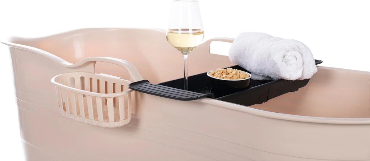 HelloBath® - Bath Bucket - XL - 125 Cm - Brazilian Sand - Zitbad - Ligbad (Verzending In Doos) - Incl. Badplank En Kraantje 8 HelloBath® - Bath Bucket - XL - 125 Cm - Brazilian Sand - Zitbad - Ligbad (Verzending In Doos) - Incl. Badplank En Kraantje - Afbeelding 6