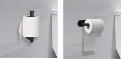 SIEPS RVS WC Rolhouder - Toiletrolhouder - Zelfklevend Zonder Boren - Zwart -Thuis Badkamer 1200x583 1