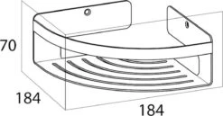 Tiger Caddy - Douchemand Hoek 18,4 Cm - Zwart -Thuis Badkamer 1200x629 2
