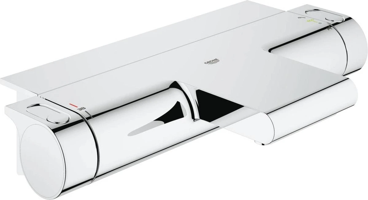 GROHE Grohtherm 2000 New Thermostatische Badkraan - 15cm - CoolTouch - Met Tray - Chroom - 34464001 3 GROHE Grohtherm 2000 New Thermostatische Badkraan - 15cm - CoolTouch - Met Tray - Chroom - 34464001