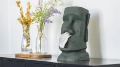 Rotary Hero® Moai - Tissue Box Houder Voor Zakdoeken Tissue Dispenser Cosmeticadoekjesbox - Voor Keuken Badkamer Slaapkamer - Rechthoekig - 18x19x31.5 Cm -Thuis Badkamer 1200x674 2