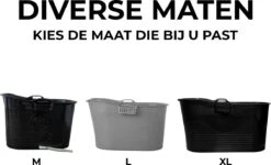 LIFEBATH - Zitbad Mira - Bath Bucket XL - 400L - Ligbad 122 Cm - Zwart -Thuis Badkamer 1200x730 4