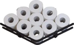 LOFT42 Jef Reserverolhouder - Zwart Metaal - 51x10x13 -Thuis Badkamer 1200x733 2